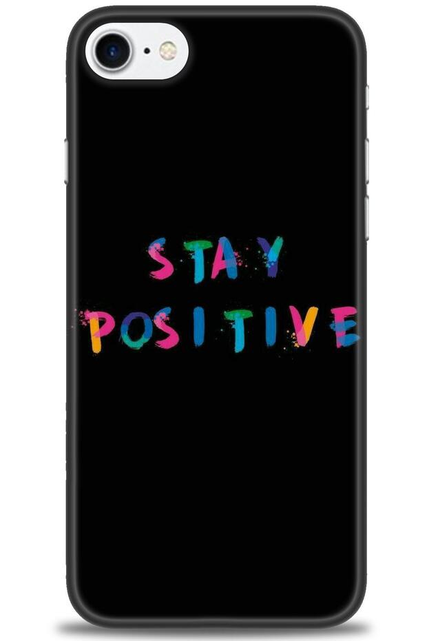 حافظة آيفون 8 مطبوعة بدقة عالية - Stay Positive - MRC