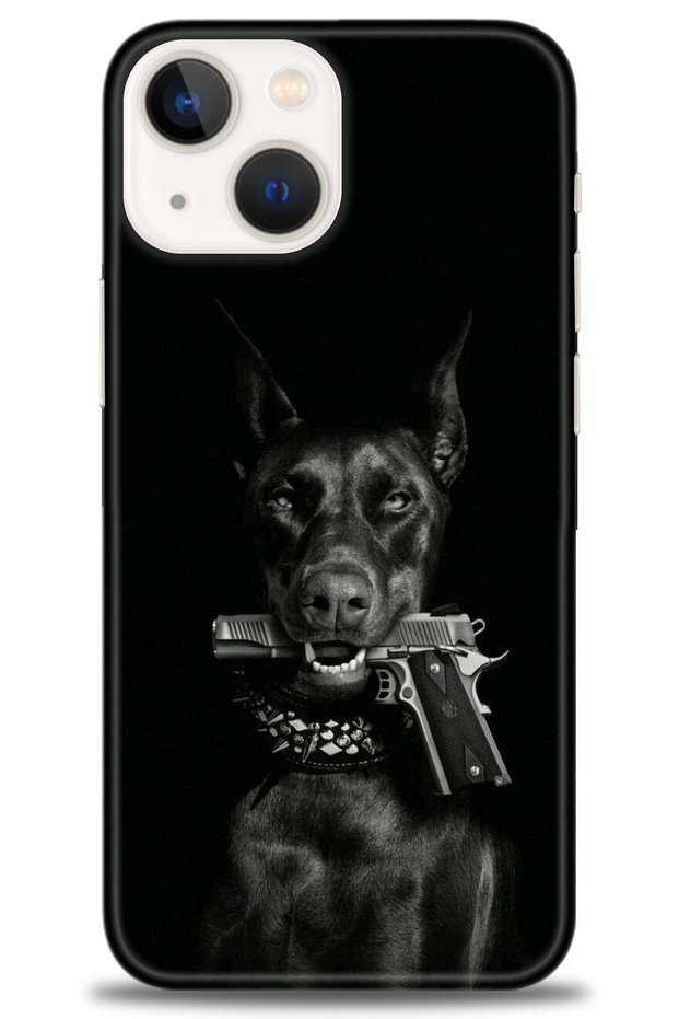 iPhone 15 Compatible Case Hd Printed Case - Gun and Dog