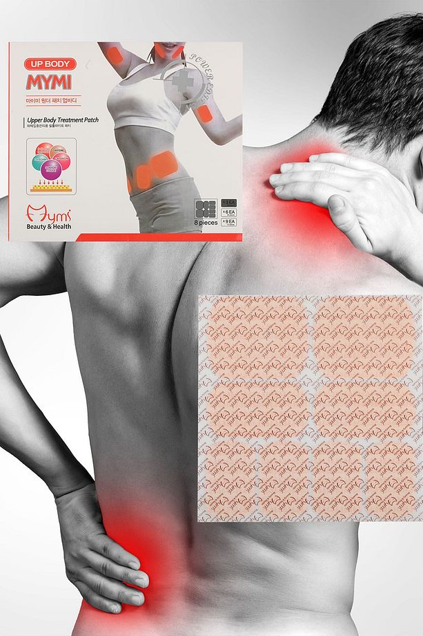 Üst Vücut Ağrı Regl Isı Bantları UP/BODY41 3'lü Paket 24 Adet - 3