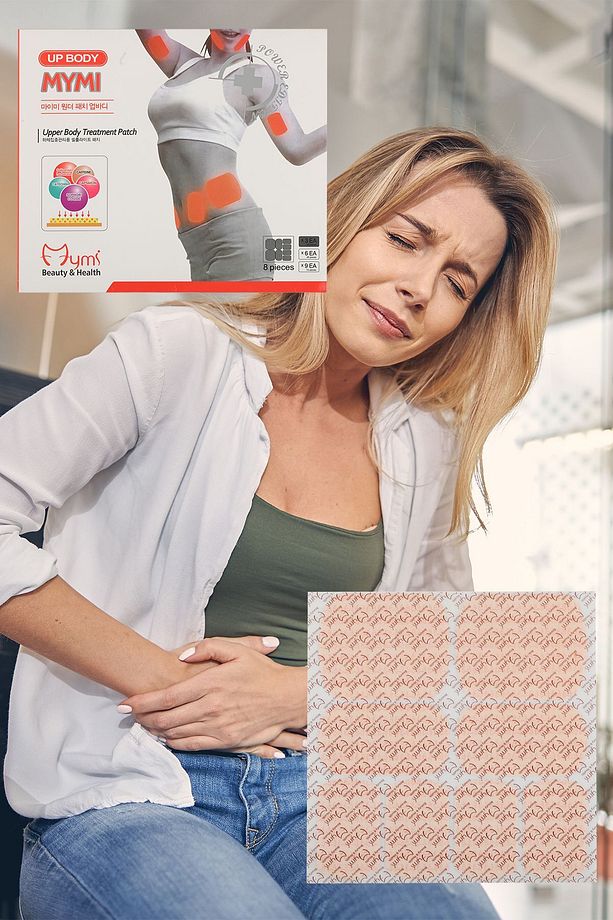 Üst Vücut Ağrı Regl Isı Bantları UP/BODY41 3'lü Paket 24 Adet - 1