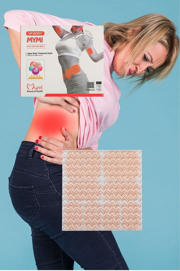 Üst Vücut Ağrı Regl Isı Bantları UP/BODY41 3'lü Paket 24 Adet - 6