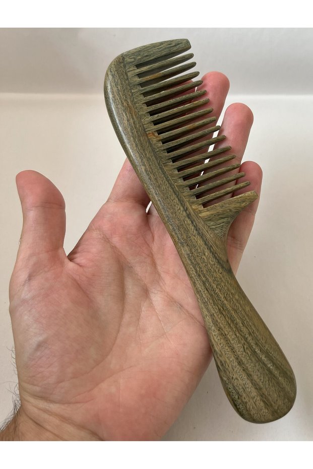 Sandalwood Coated Rosewood Comb Wide Toothed Wooden Hair Comb 20 cm At-109