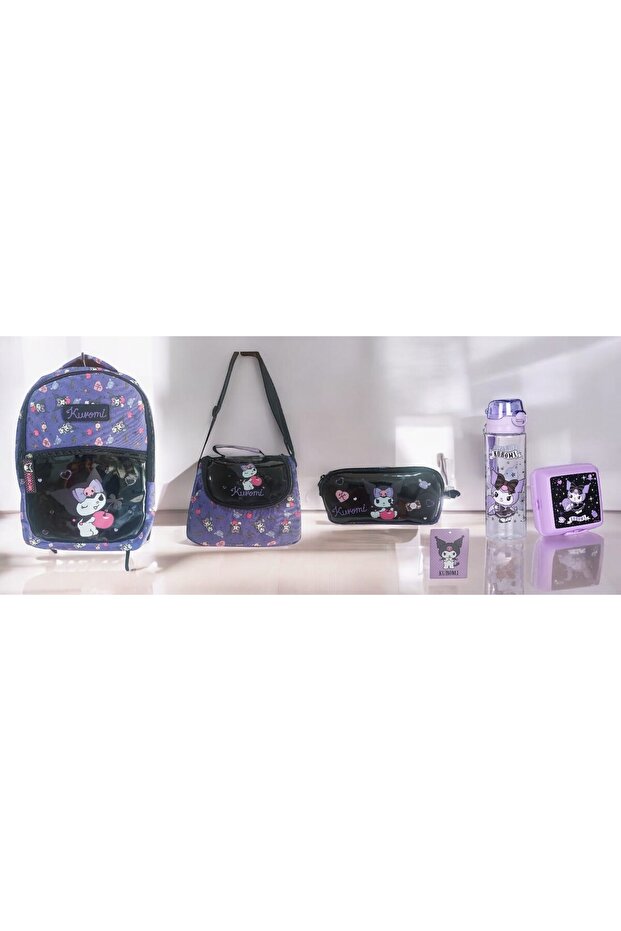 Kuromi̇ School Bag Set (5 Pieces)