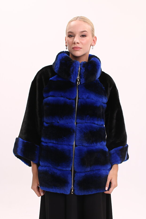 Saks Mavi Şinşila Rex Mont - 4