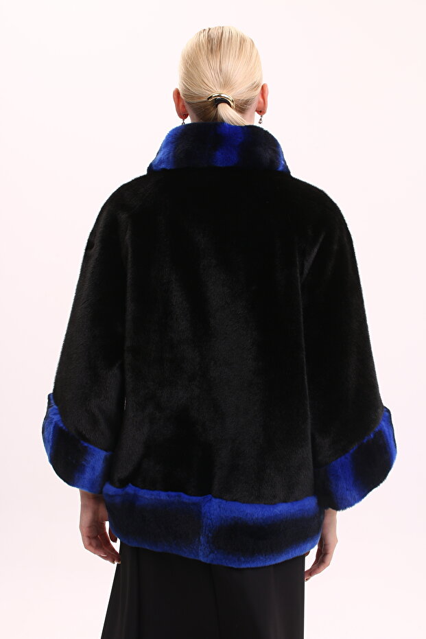 Saks Mavi Şinşila Rex Mont - 5