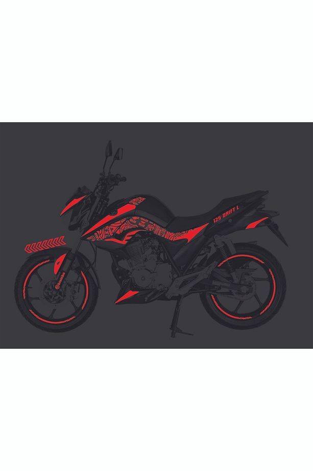 Drift L Sticker Seti Reflektif Kırmızı - 1
