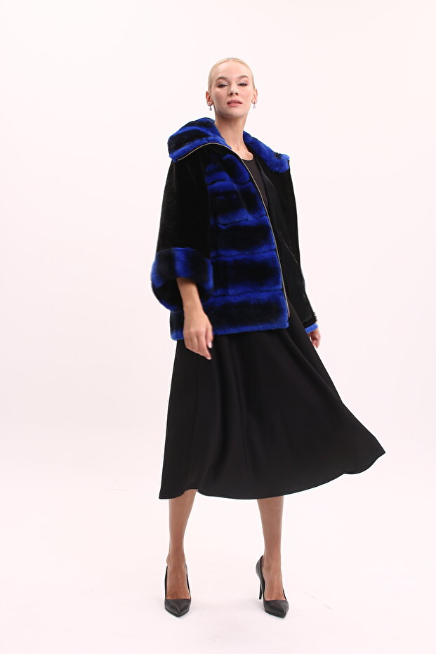 Saks Mavi Şinşila Rex Mont - 2