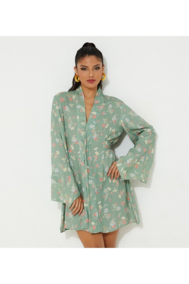 Green Women's Short dress