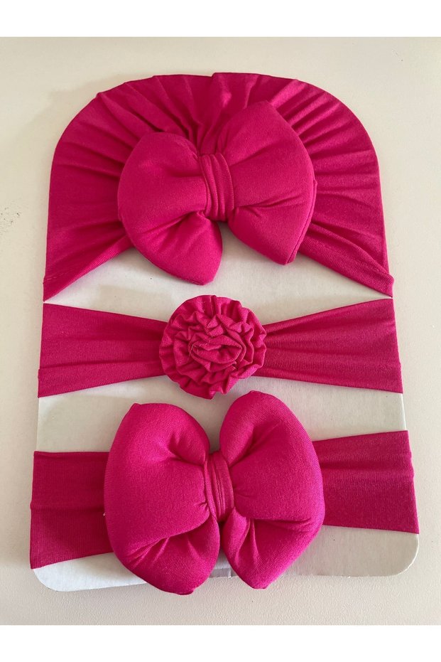 Baby Girl Bonnet & Baby Girl Hair Band / Baby Girl Gift