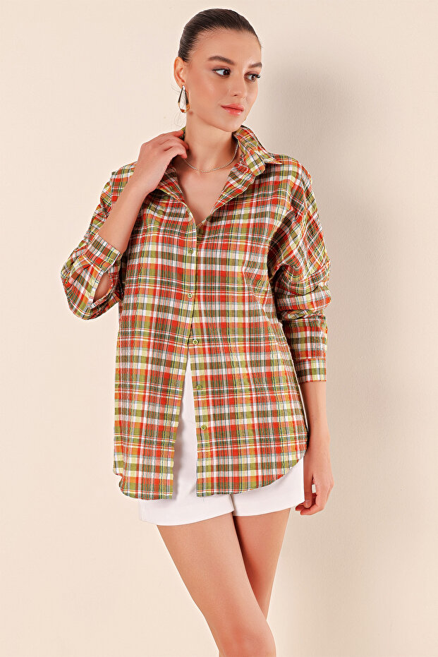 3900 قميص أساسي طويل كبير الحجم - B. Tile - 4