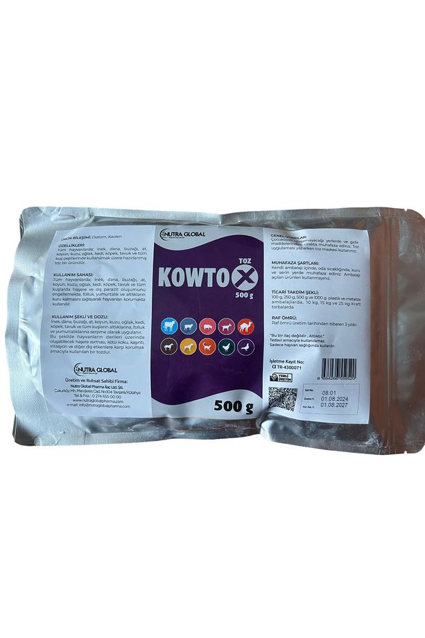 Kowtox bit pire tozu kedi köpek koyun at inek 500gr - 1