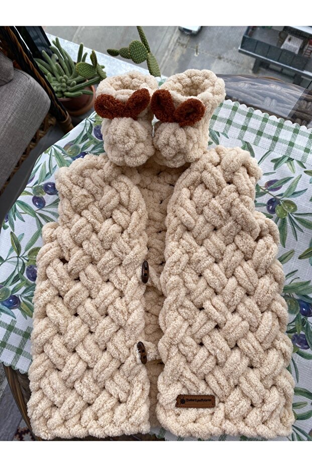 Puffy bebek yelek patik seti - 2