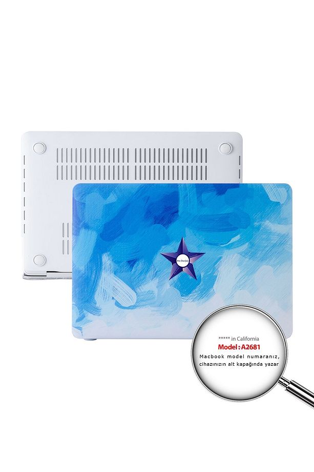 Macbook Air Kılıf 13.6 Inç M2-m3-m4 Paint02 (13.6” AİR) A2681 A3113 A3240 Ile Uyumlu - 1