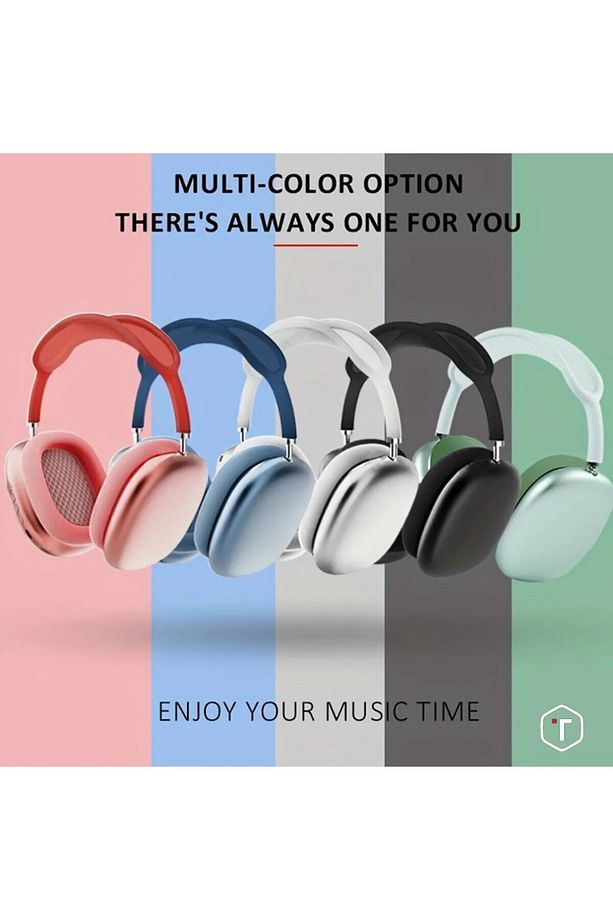 P9 Hi-Fi Ses Kalitesi Ayarlanabilir ve Katlanabilir Kulak Üstü Bluetooth Kulaklık - 8