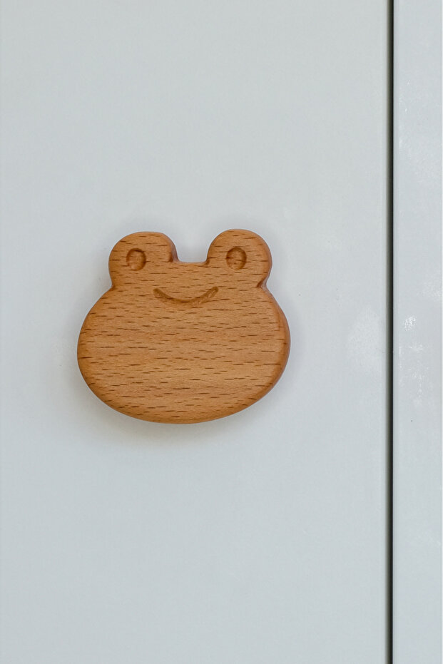 Frog Patterned (1 Pc) Baby Kids Room Wooden Furniture Cabinet Drawer Handle
