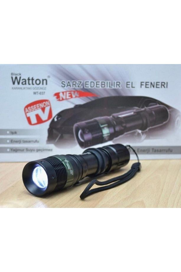 Acil Durum El Feneri Wt-037 Zoomlu Şarjlı 500 Lümen - 5