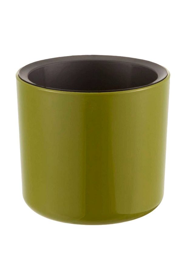 Mimoza 7cm Yeşil 0,2 Litre Mini Boy Kaktüs Sukulent Saksısı Süzgeçli Minik Parlak Saksı 7 Cm - 1
