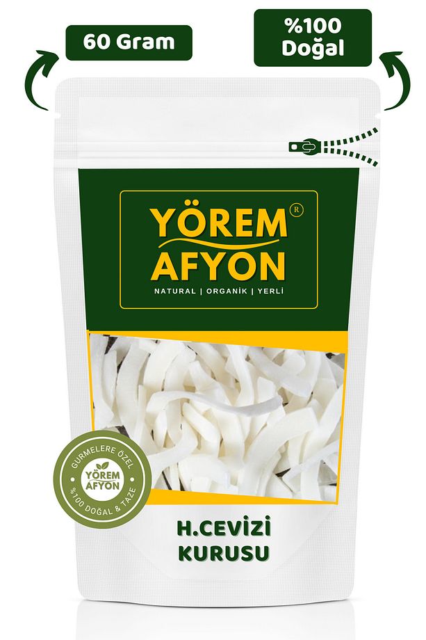 Yörem Afyon Katkısız Pancar Şekerinden Tatlandırılmış Atıştırmalık Dilim Hindistan Cevizi | 60gr. - 1