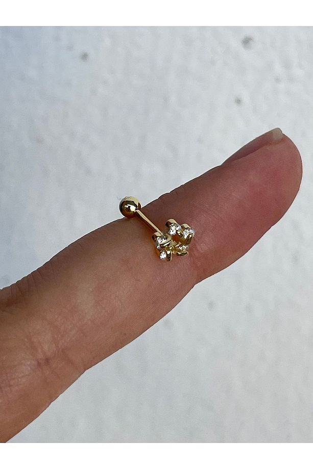 Gümüş Yuvarlak Piercing - 1 Adet - 2