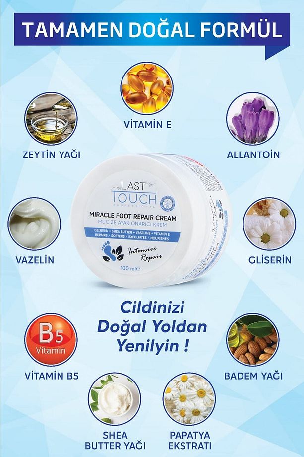 Çatlak Onarıcı Mucize Ayak Bakım Kremi 100 ml ( Vazelin & Shea Butter ) - 3