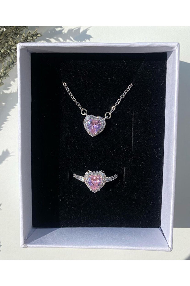 Çelik Yüzük Kolye Set - 1