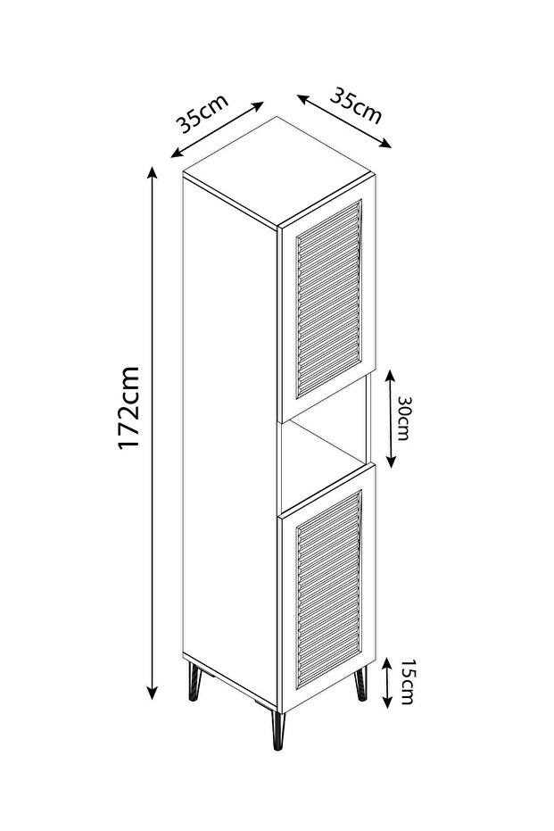 Banyo Boy Dolabı Luxe - 8