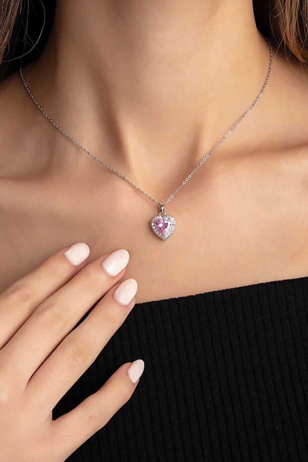 Çelik Yüzük Kolye Set - 4