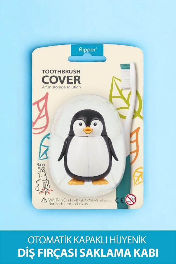 Flipper Diş Fırçası Kabı Penguen - 1
