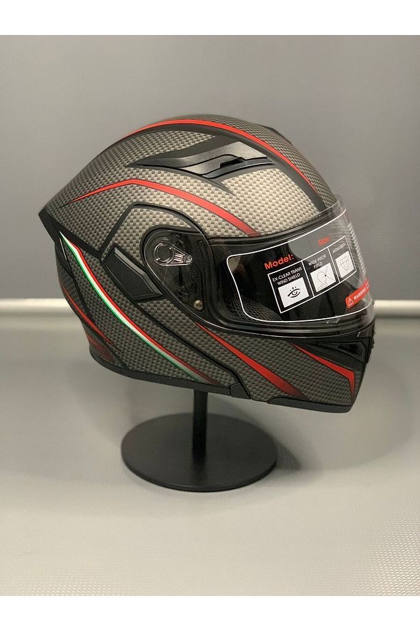 Jk-902 Güneş Vizörlü Çene Açılır Kask - 1