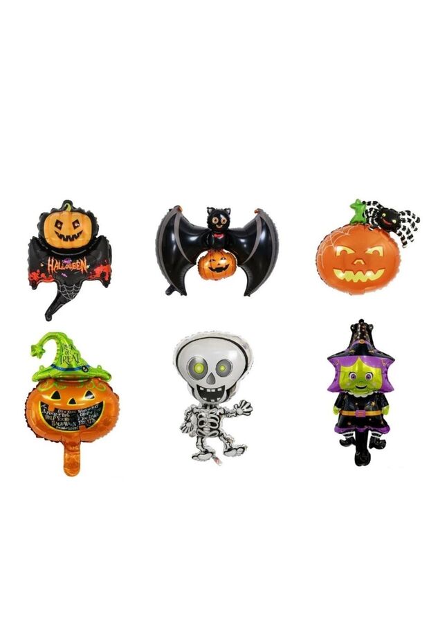 Halloween Mini Shap Foil Balloon Set of 6