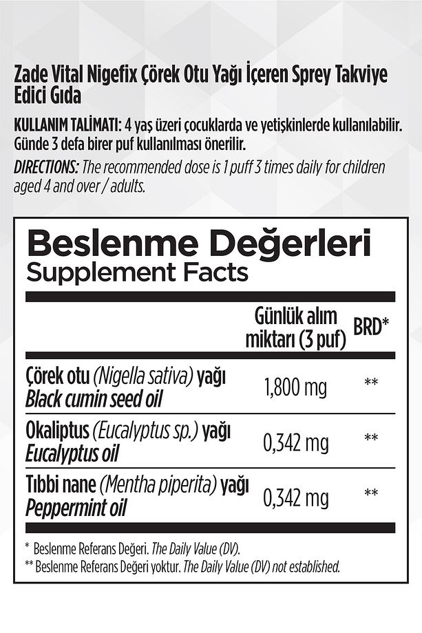 Nigefix Çörek Otu Yağı İçeren Nazal Sprey 15 ML - 4