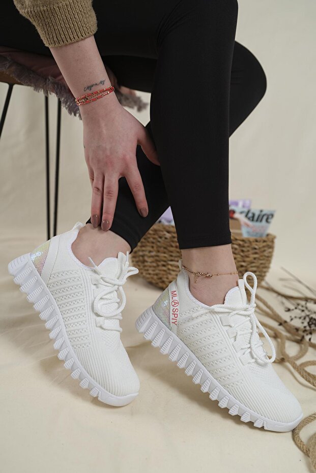 Leyre Pul Detaylı Rahat Taban Kadın Sneaker - 3