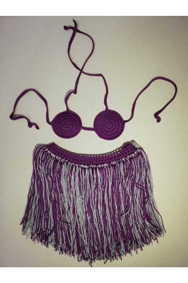 Kız Bebek Örgü Bikini - 1