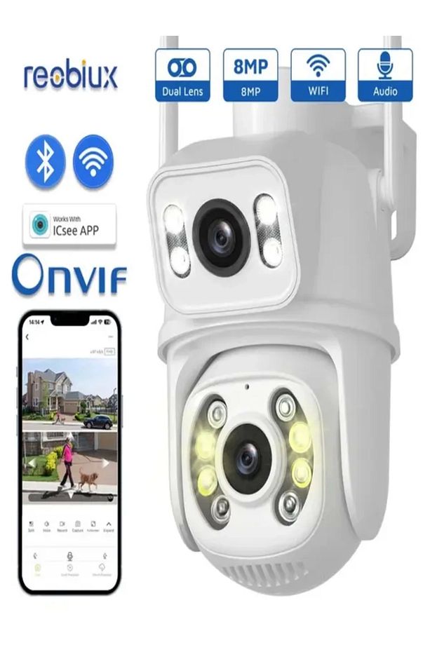 WİFİ SMART KAMERA 8MP UYUMLU WİFİ İP CAMERA 360 DERECE - 1