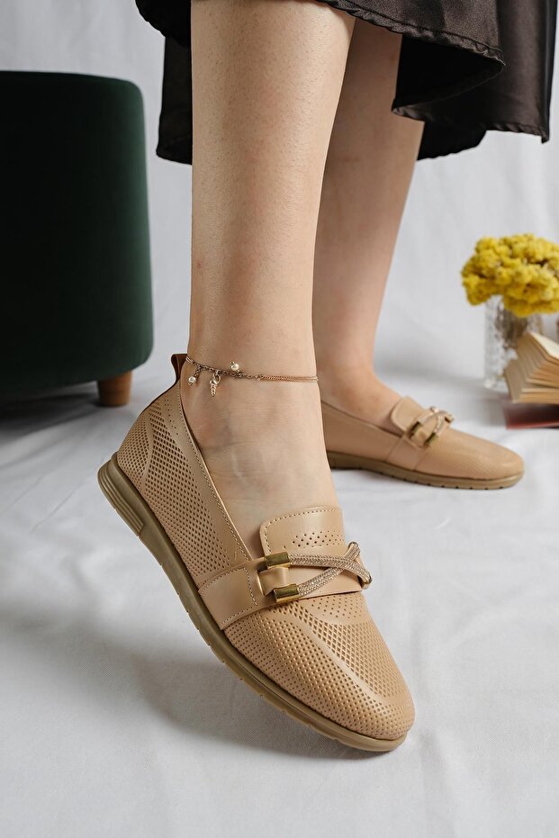 Tammy Stone Detailed Comfortable Sole Mother Young Daily Shoes
