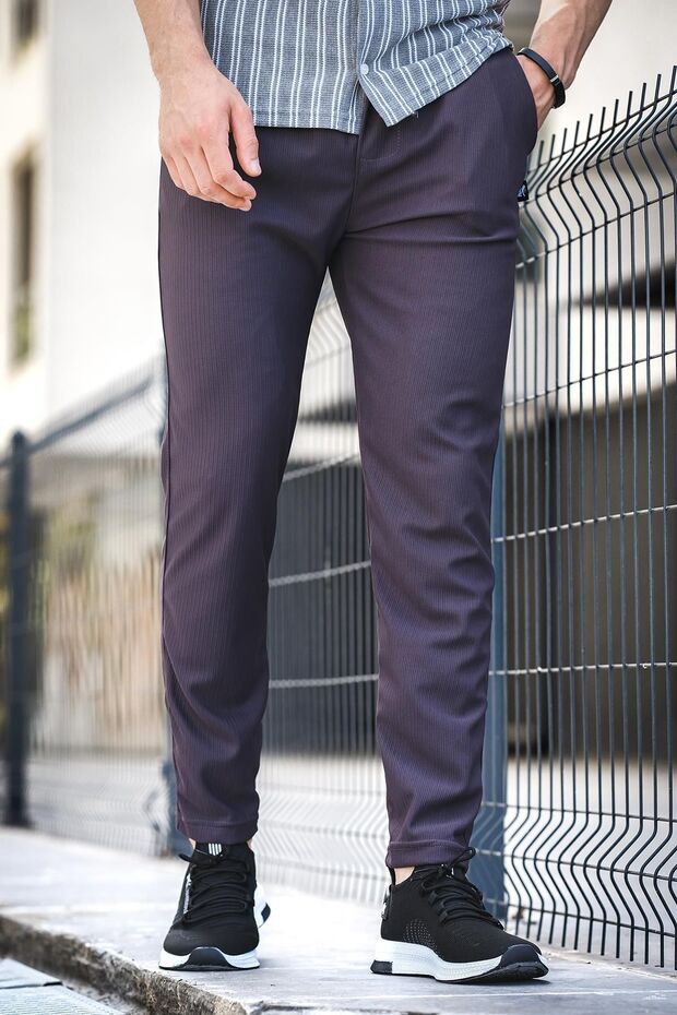 Elroy Straight Leg Ribbed Slim Fit Men's Sweatpants