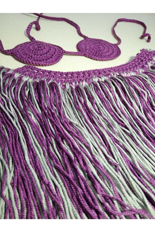 Kız Bebek Örgü Bikini - 5