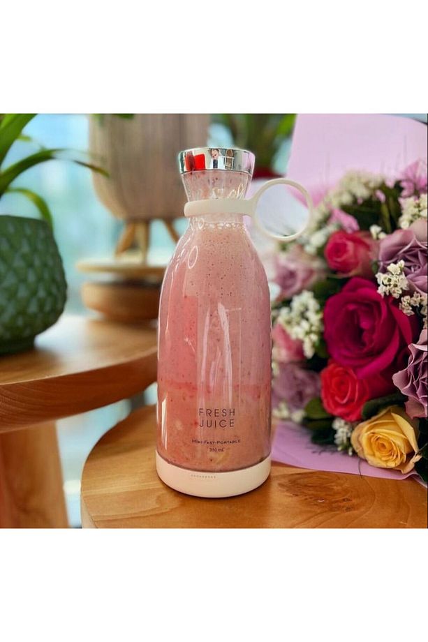Taşınabilir Şarjlı Smoothie Blender, Blender (350ML) - 5