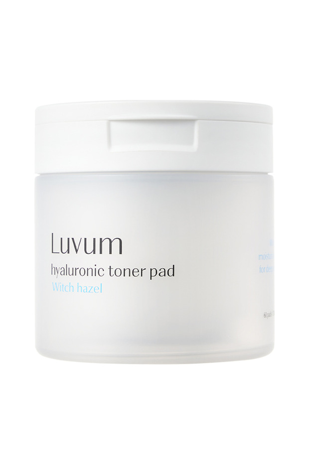Moisturizing Tonic Pad with Hyaluronic Acid and Witch Hazel Luvum Toner Pad 60 Pcs