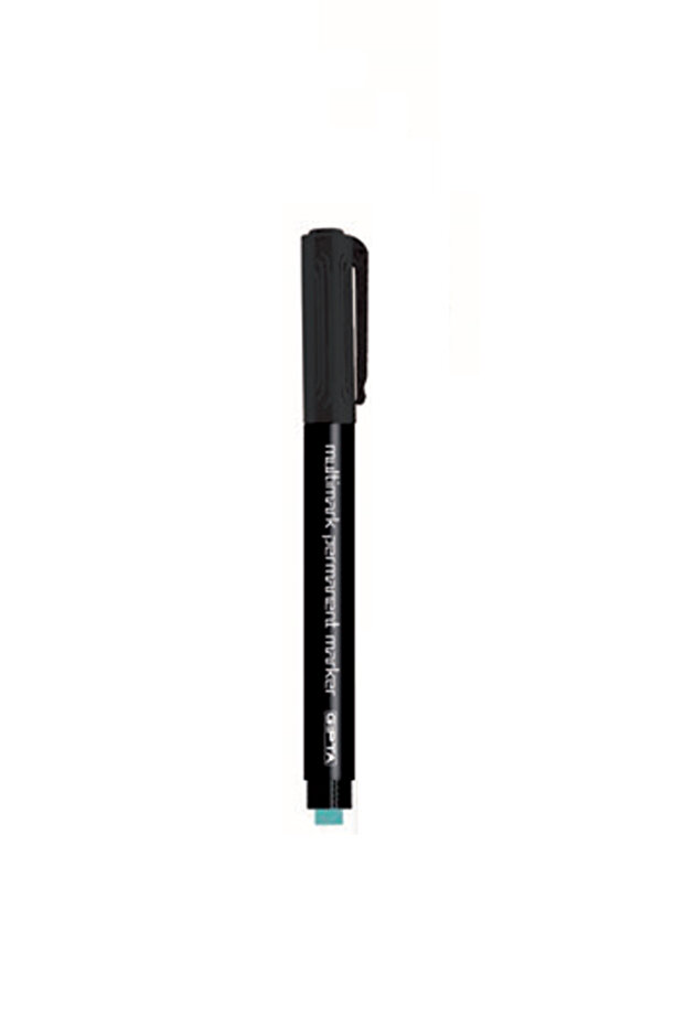 Acetate Permanent Marker Pen S Series Black F154000 (Pack of 12)