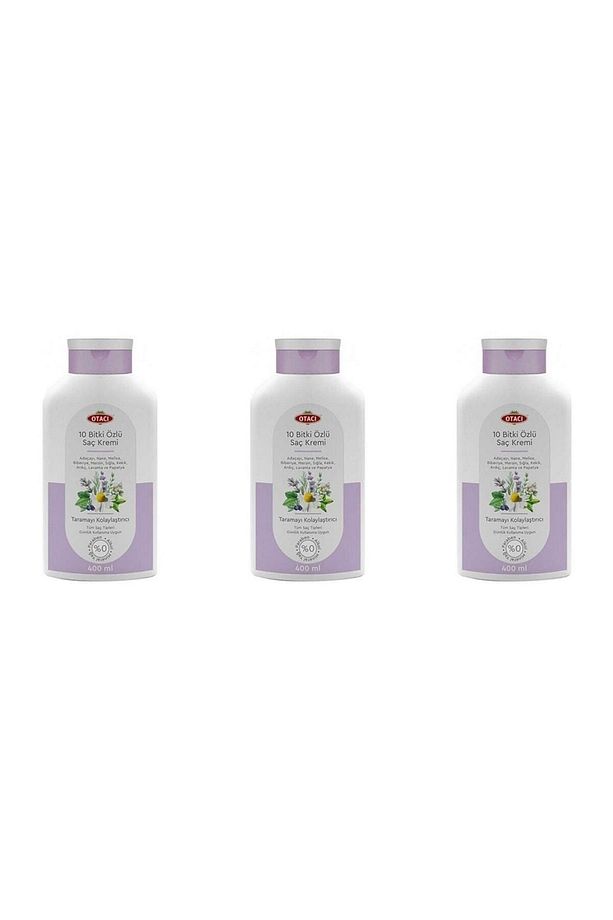 10 Bitki Özlü Saç Kremi 400 Ml * 3 Adet - 1