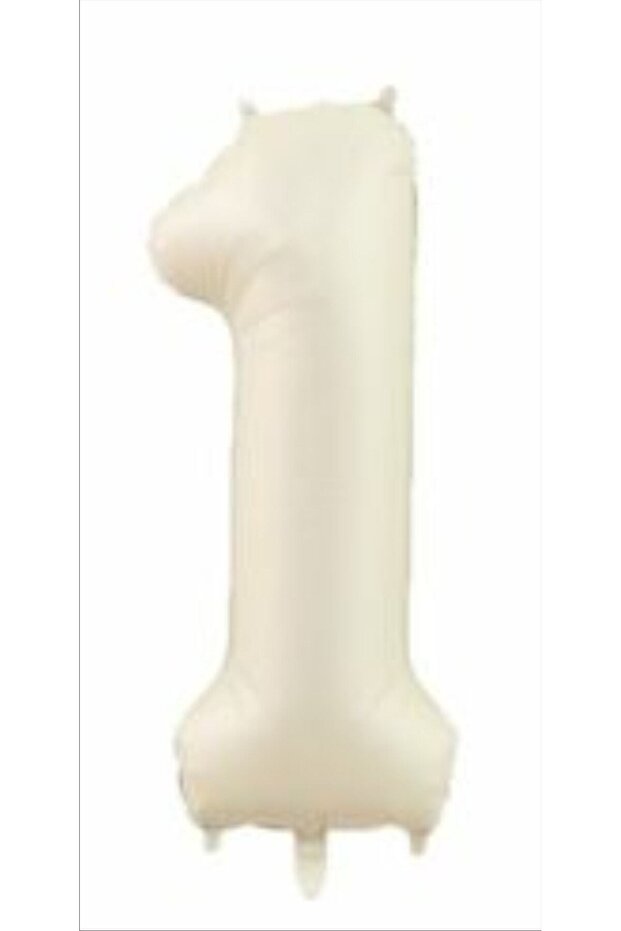 Cream Color Foil Number Balloon