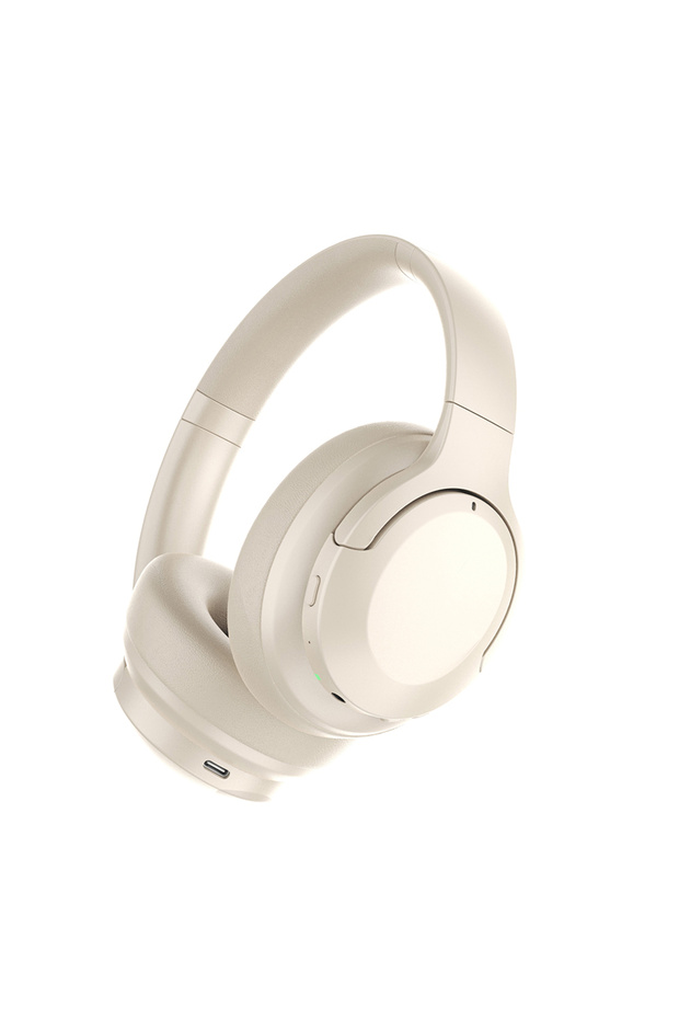 Anc Özellikli Bluetooth Kulaklık Lapas Lp-hd002 Aktif Gürültü Önleyici Kulak Üstü Kulaklık Krem - 1