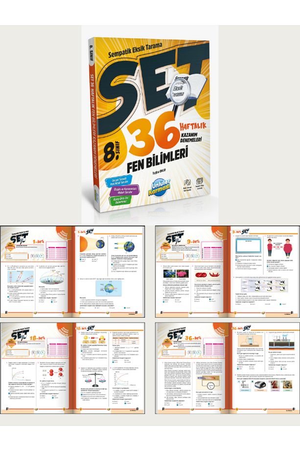Ünlüler Karması 8. Sınıf Fen Bilimleri 2'li Set (Jett-36 Haftalık) - 3