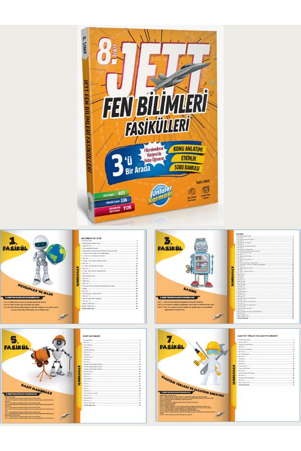 Ünlüler Karması 8. Sınıf Fen Bilimleri 2'li Set (Jett-36 Haftalık) - 5