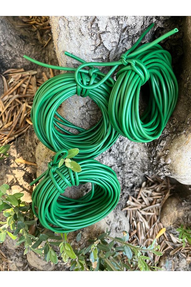 3 Adet Fidan Bağlama İpi 10 Metre - 3 mm (Toplam 30 Metre) Sera İpi Fide Bağ Dal Bitki Bağlama İpi - 4