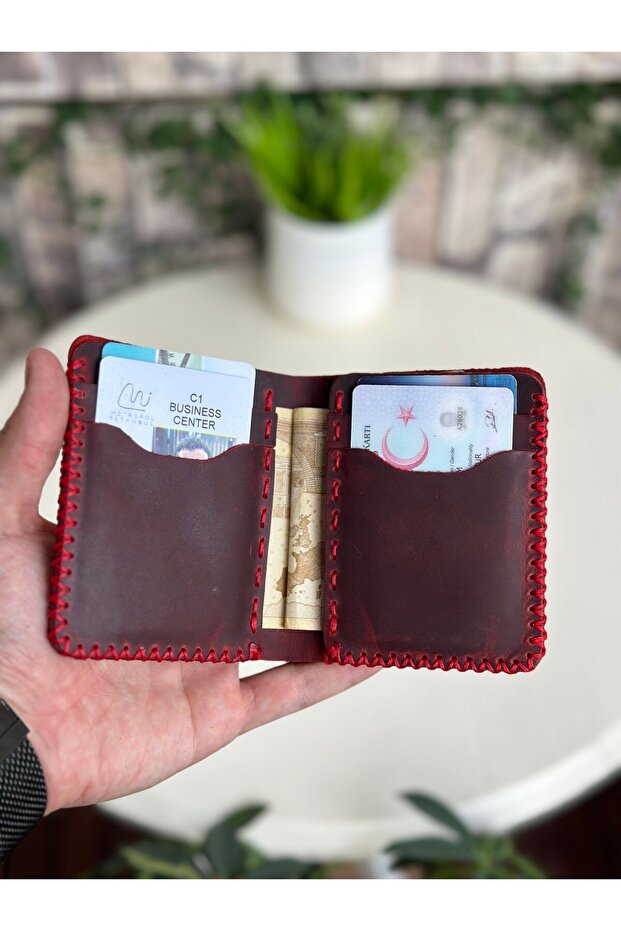 محفظة جلدية مصنوعة يدوياً - 1