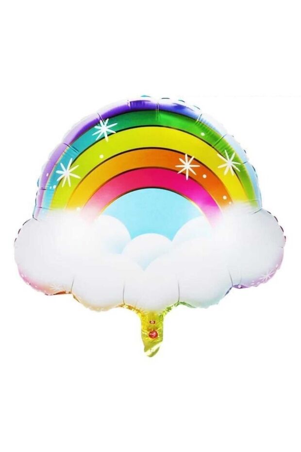 Rainbow Rainbow Cloudy Foil - 24 Inch 60 cm Concept Party Balloon
