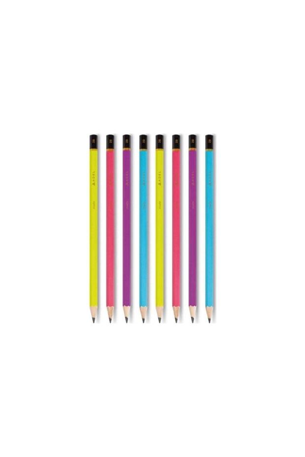 Kurşun Kalem Matte Canlı Renkler 8'li Set - 1