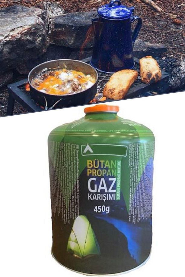 450 Gr Dev Boy Vidalı Kartuş Butan Propan Tüp Kamp Ocakları Için 1410 - 1